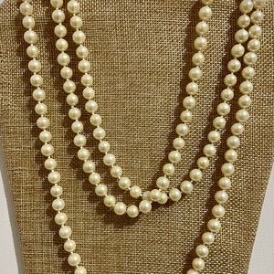 Monet faux pearl necklace